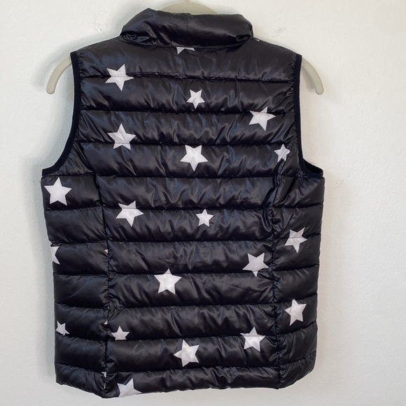 Aqua Vest Girls Bloomingdales Puffer Star Print Big Kid Size Large - Picture 6 of 6